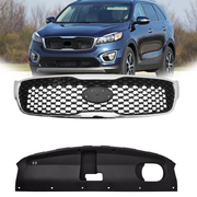 DURAFORCE 86360C6000 Front Upper Grille Radiator Sight Cover Set for for Kia Sorento