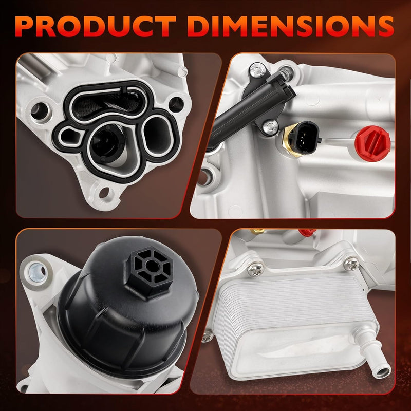 68624177AA Oil Cooler Filter Housing For Ram 2014 2019 1500 3.0L V6 Diesel