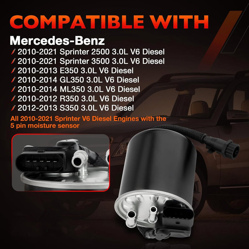 WK 820/18 Fuel Filter for Mercedes Benz GLK200 Sprinter E250 2006 2020 2.1L 3.0L