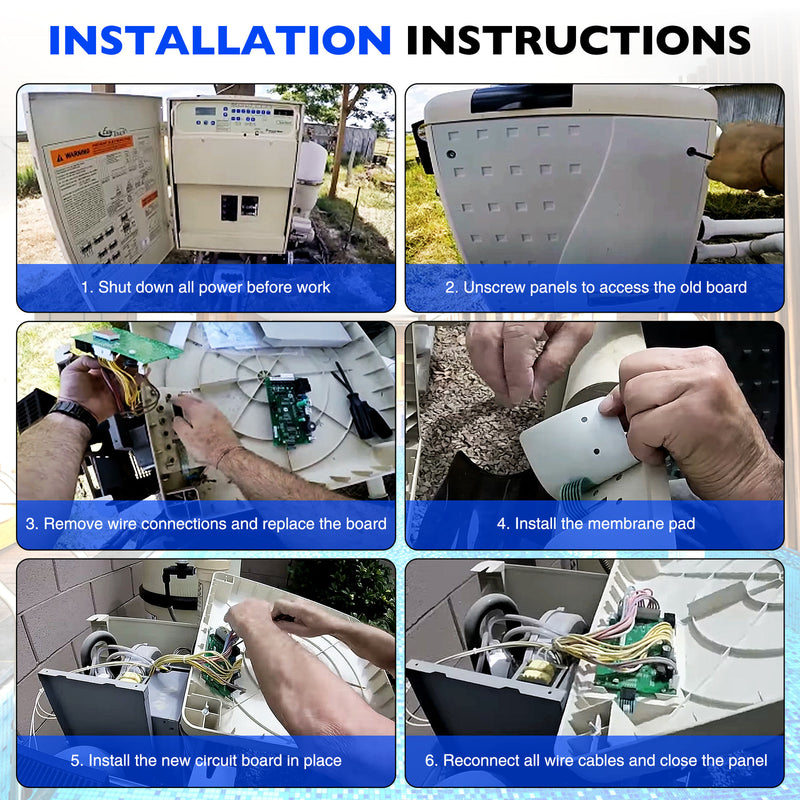 420020007S Pool Heater Control Board Kit For Mastertemp Sta Rite NA LP 461105