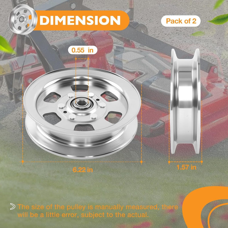 033805000 Flat Idler Pulley For Bad Boy Ferris Simplicity Snapper 48 52 54 2X