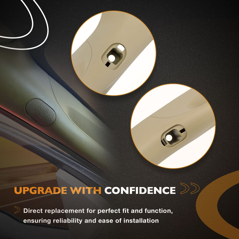 A Pillar Interior Trim Grab Handle Left Right for Ford F150 Lincoln 04 08 Beige