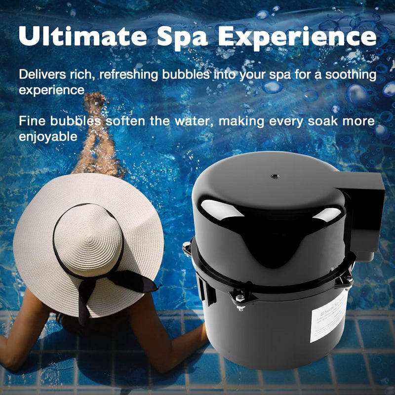 6310241 Pool Spa Blower Air Supply Silencer 2 Inch Plumbing 1HP 240V For Hot Tub