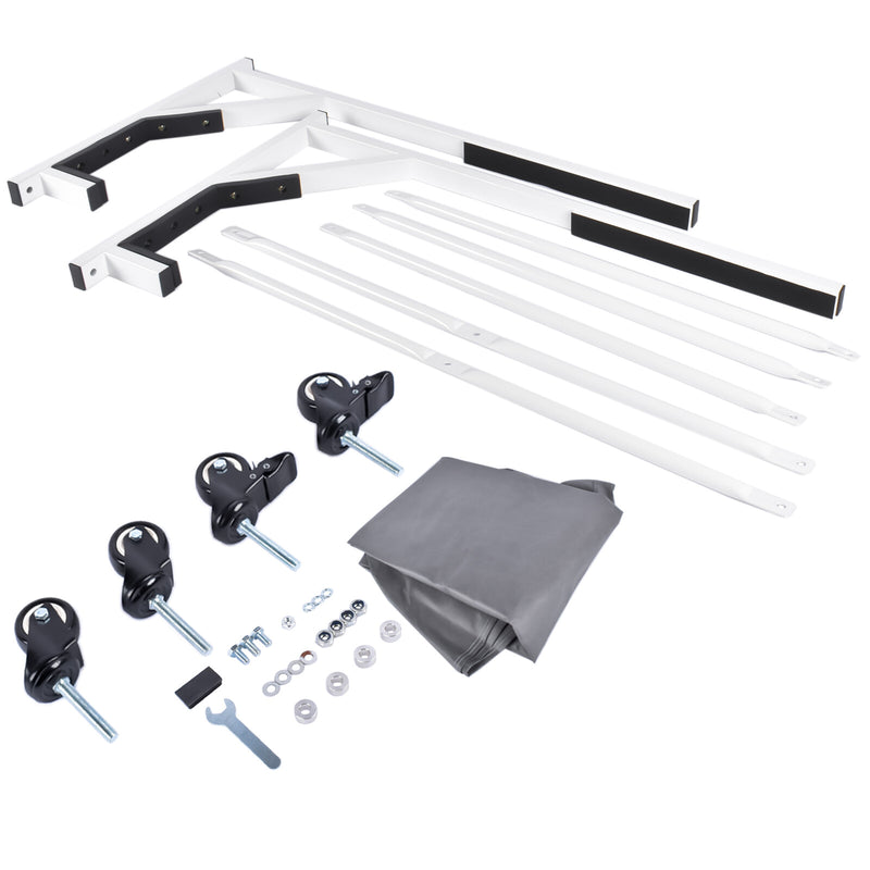 DURAFORCE White HARDTOP STORAGE CART+COVER Hard Tops for Chevrolet Corvette Mercedes-Benz