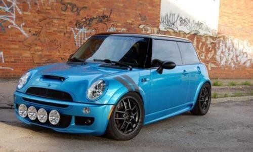DURAFORCE 3 Inch Dual Fender Stripe Hash Mark Decal Graphic Kit for Mini Cooper