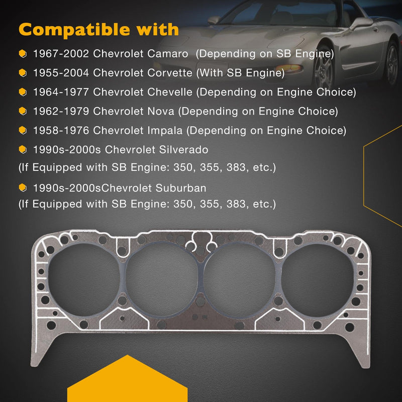 14011034 5.7 Cylinder Head Gasket for Gen 1 Gen 2 SBC Engines 350 355 383 406