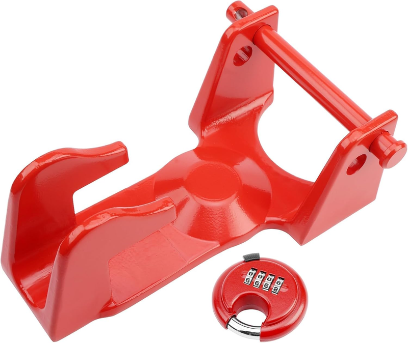 Gooseneck Trailer Lock with Key for RVs Livestock Haulers Trailers Red