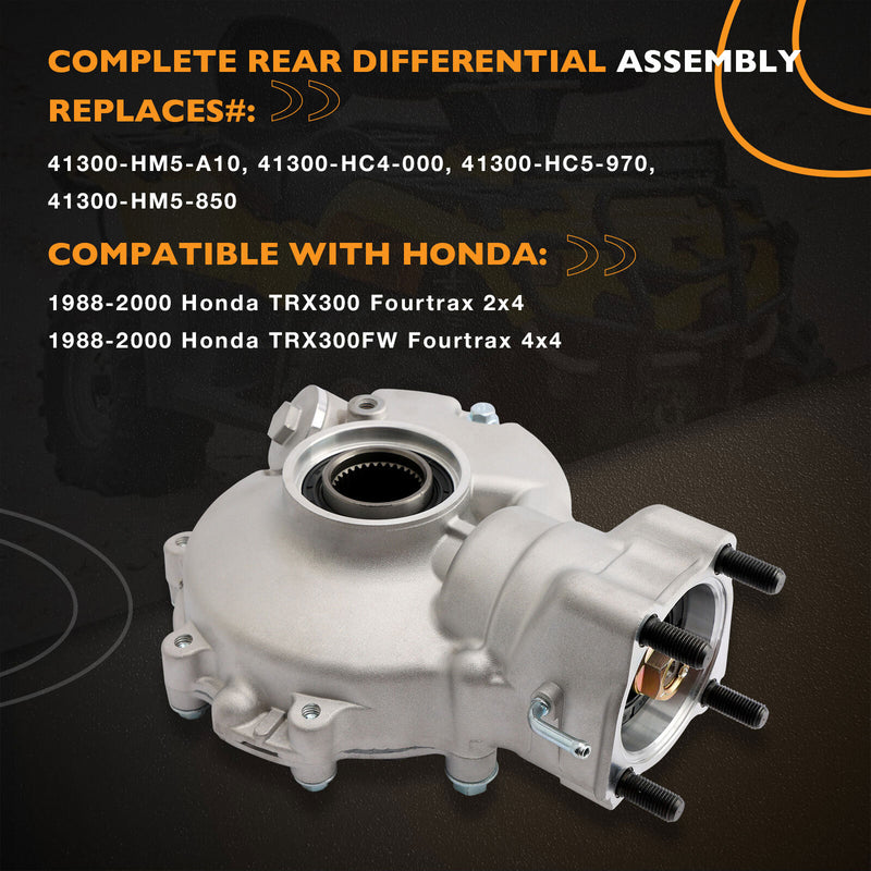 41300HM5A10 Rear Differential for Honda Trx300 FW Fourtrax 2x4 4x4 1988 2000