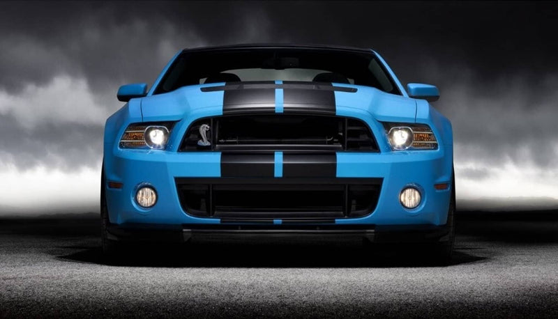DURAFORCE Vinyl Rally Stripes Racing Stripe Kit for Ford Mustang 2 Pieces 10x70 Inch
