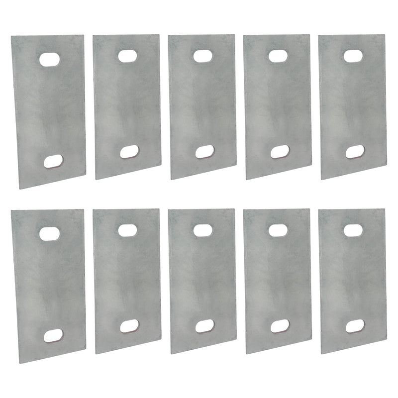 Stationary Dock Washer Plate 5 x 2.5 Inch Heavy Duty Galvanized Steel 10 Pack