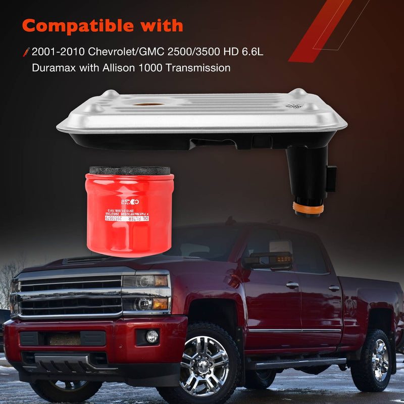 TF950 Transmission Oil Filter Set for GMC Sierra Chevy Silverado 2500 HD 01 10