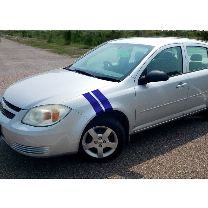 DURAFORCE 3 Inch Dual Fender Stripe Hash Mark Decal Graphic Kit for Chevy Cobalt