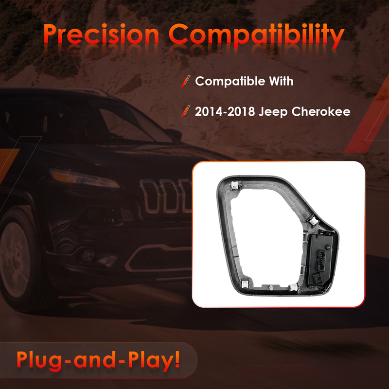 Transmission Gear Shifter Bezel with Harness for Jeep 2014 2018 Cherokee KL