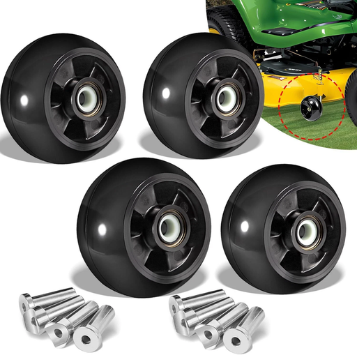 DURAFORCE AM125172 Mower Deck Wheel Kit for John Deere 48 54 60 72 Lawn Mowers 4 Pack