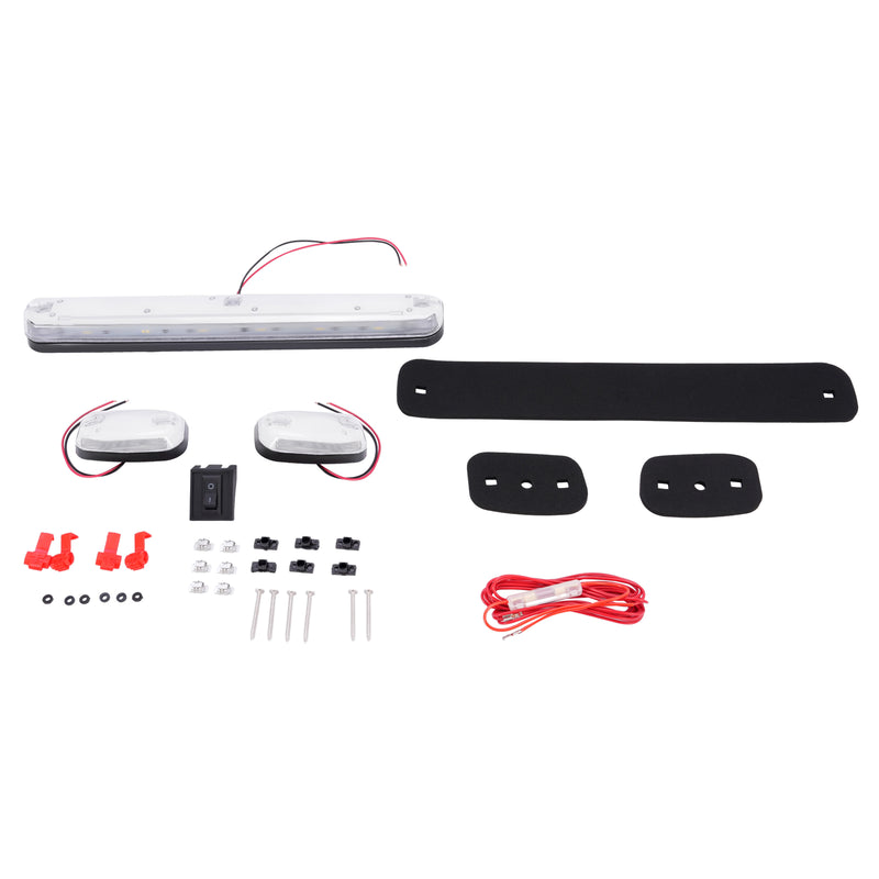 3Pcs White LED Cab Roof Marker Top Lights for Chevrolet Silverado 2500 3500
