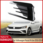 DURAFORCE Front Bumper Fog Light Cover Grille For 2016-2019 VW Passat R-LINE Left Driver
