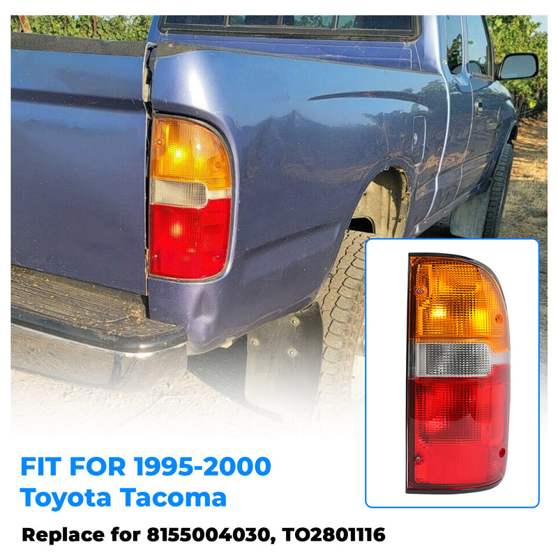 Passenger Side Tail Light Lamp With Bulb For Toyota Tacoma 1995 2000 Right DOT SAE