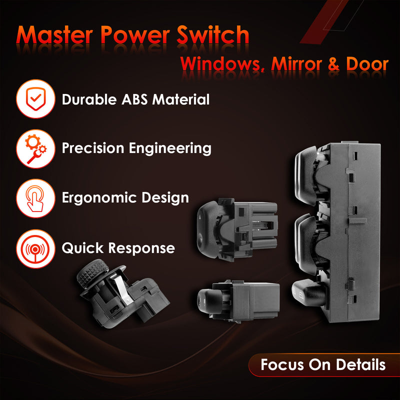 Master Power Window Mirror Door Lock Switch for Ford F150 Lincoln Mark LT 04 08