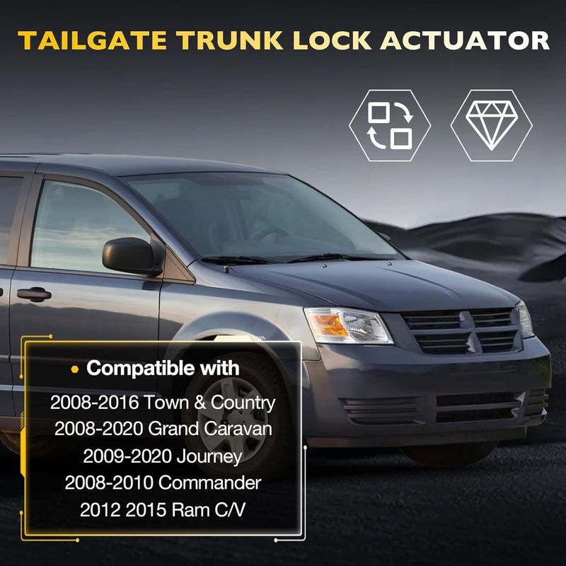 Rear Trunk Tailgate Lock Actuator for Dodge 08 20 Town Country Journey Ram CV