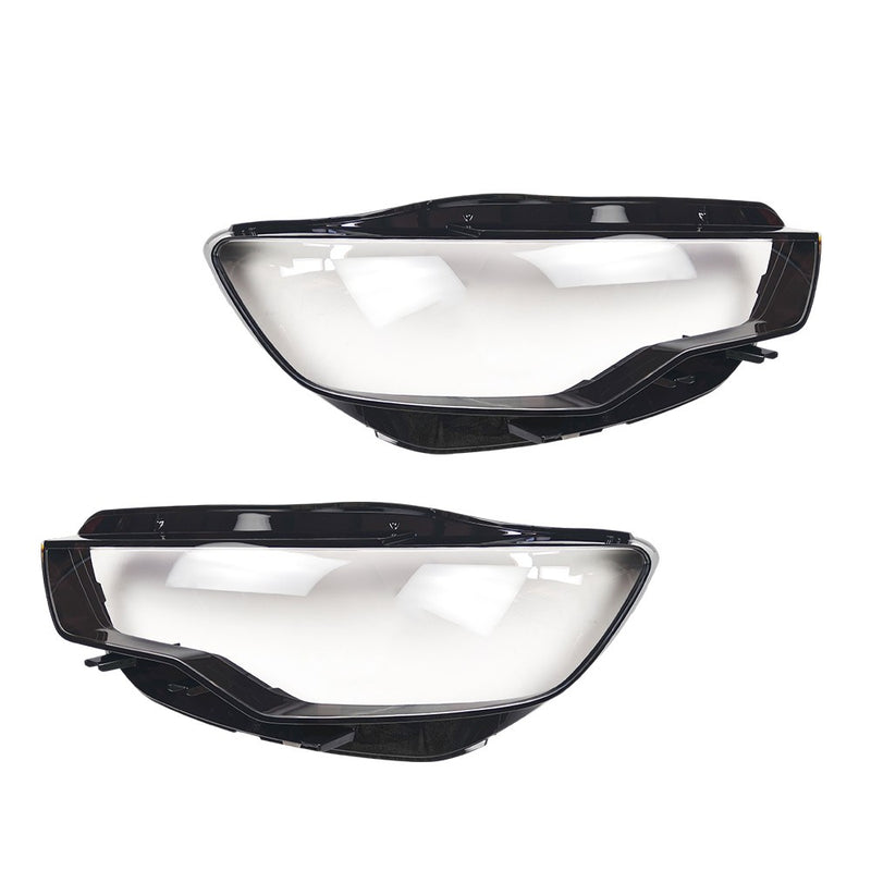 Clear Headlight Headlamp Lens Covers Left and Right for Audi A6 C7 2011 2015