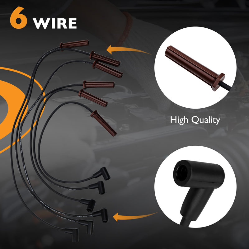 DR39 Ignition Coils Iridium Spark Plugs Wires For Chevy Impala Buick 99 09