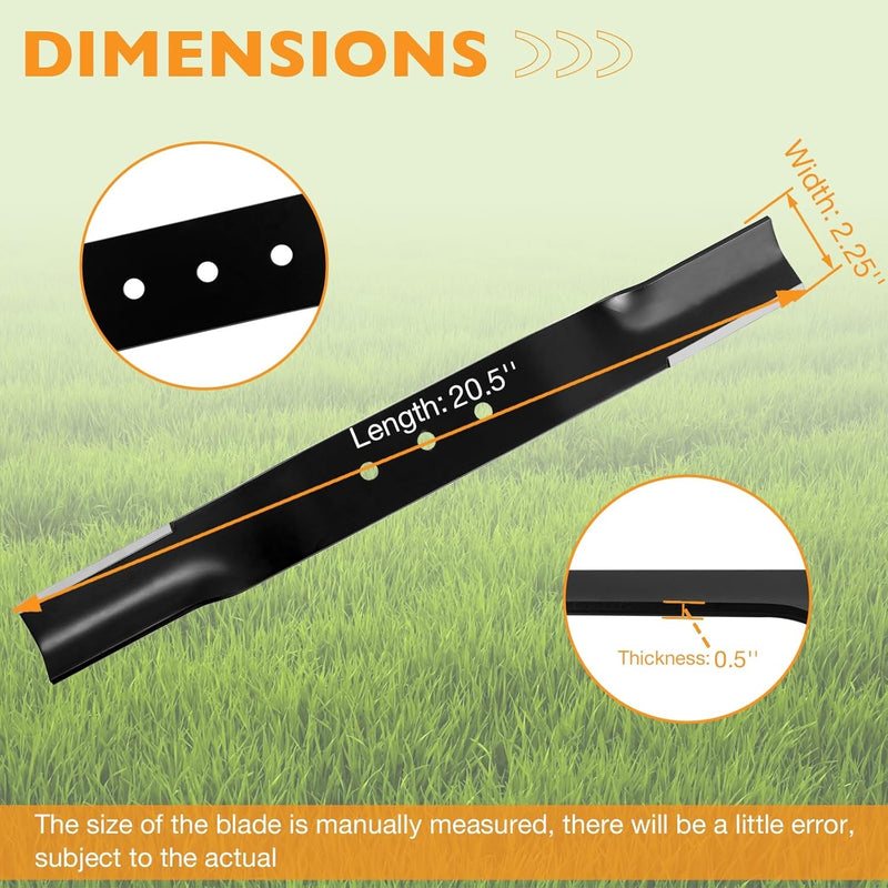 Lawn Mower Blade And Belt Set 20.5x2.25 122x47 For Swisher Finish Cut Mowers