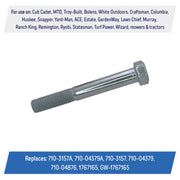 DURAFORCE 2 Clutch Bolt 710-3157A 710-04379A for Cub Cadet MTD White Columbia Craftsman