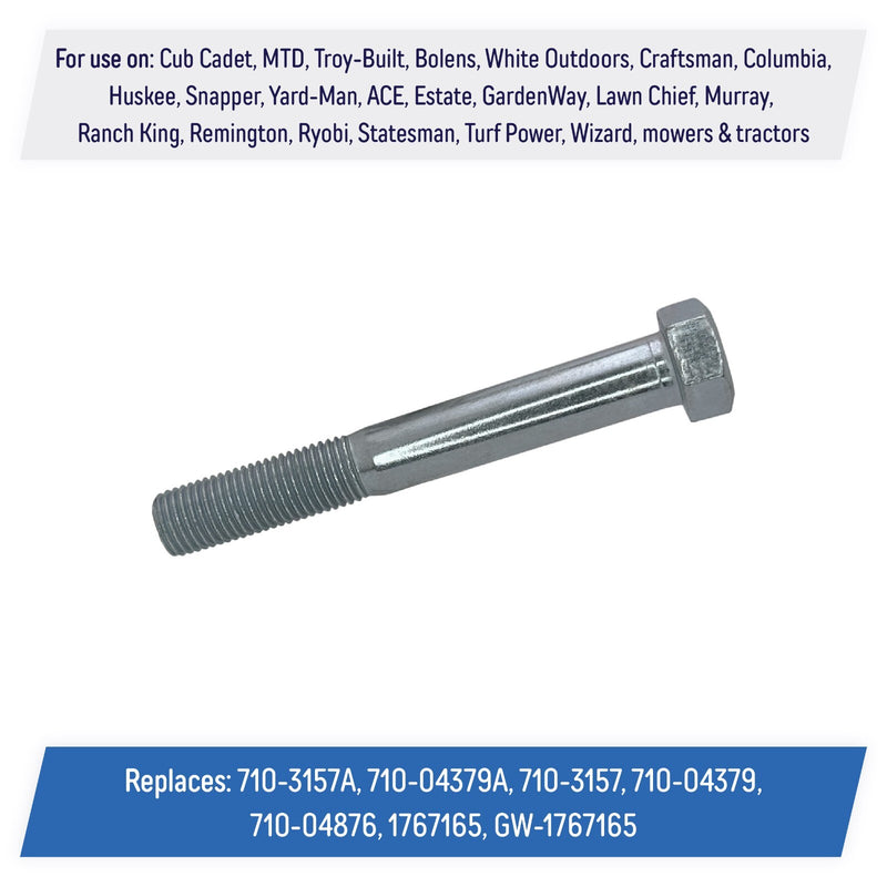 DURAFORCE 2 Clutch Bolt 710-3157A 710-04379A for Cub Cadet MTD White Columbia Craftsman