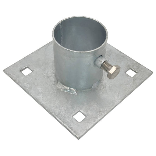 DURAFORCE Stationary Dock Base Plate Hardware 5 x 5 Heavy Duty Galvanized Steel 1