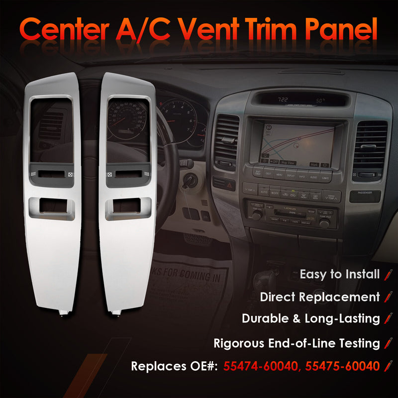 Air Vent Finish Panel Garnish for Toyota Land Cruiser Prado 120 2003 2009