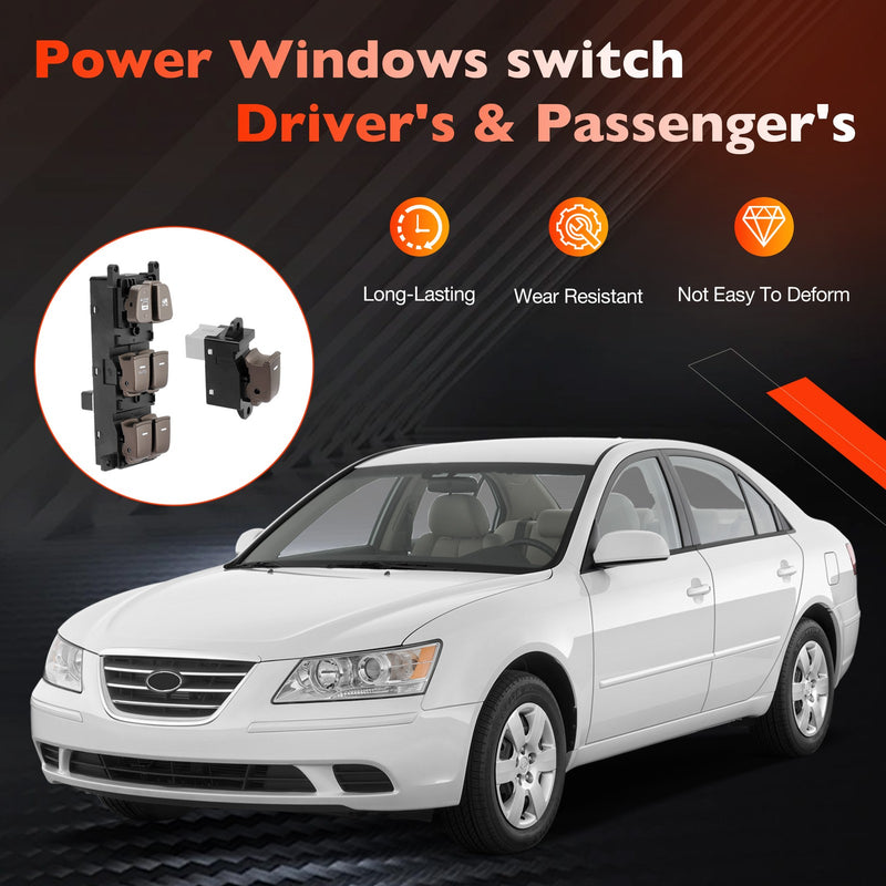 935703K600 Master Power Window Control Switch Kit for Hyundai Sonata 2009 2010