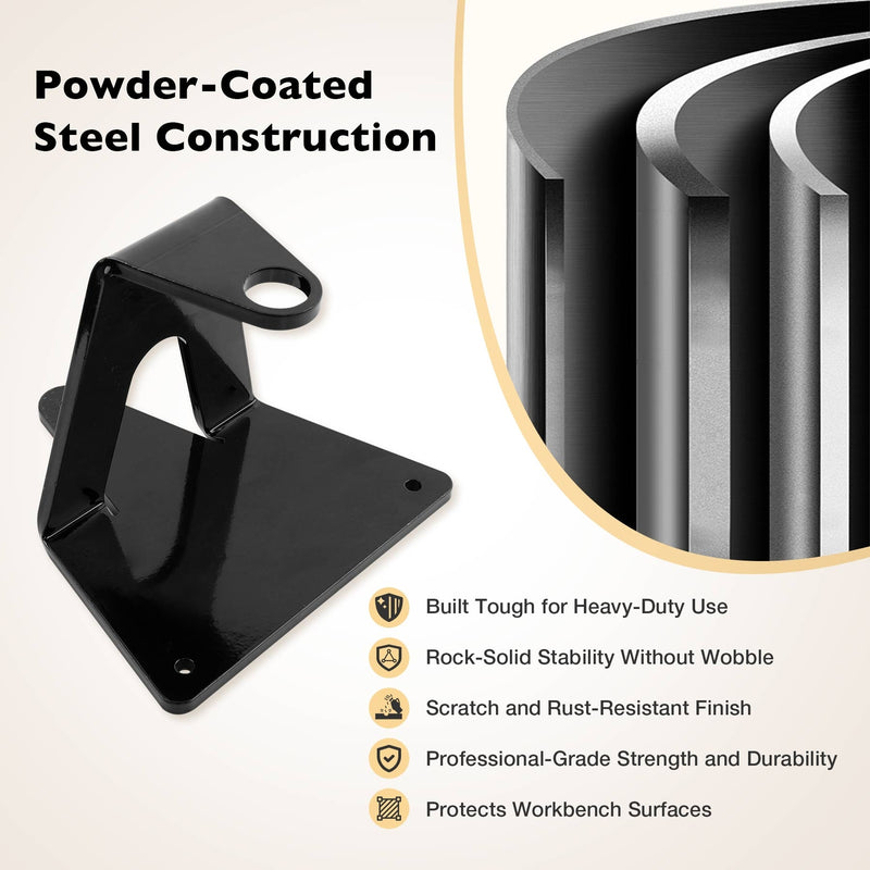 Reloading Powder Measure Stand for Most Powder Measures 7/8in Mount Hole Black
