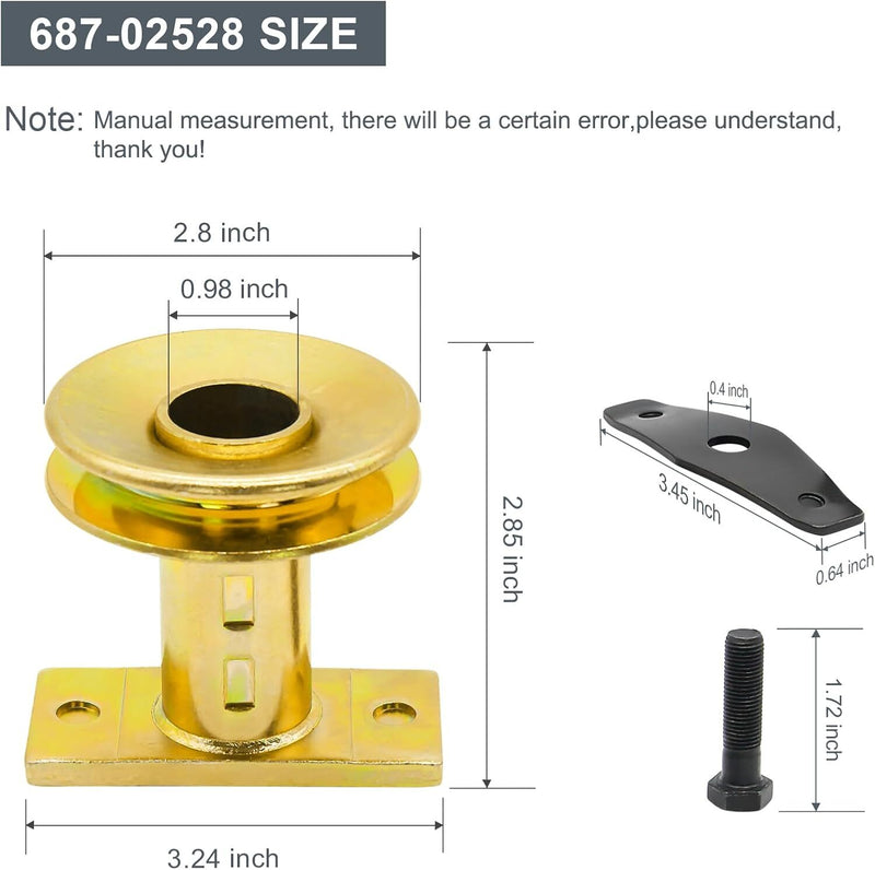 68702528 Lawn Mower Blade Adapter With Pulley For MTD Gold Pro Yardman Troybilt