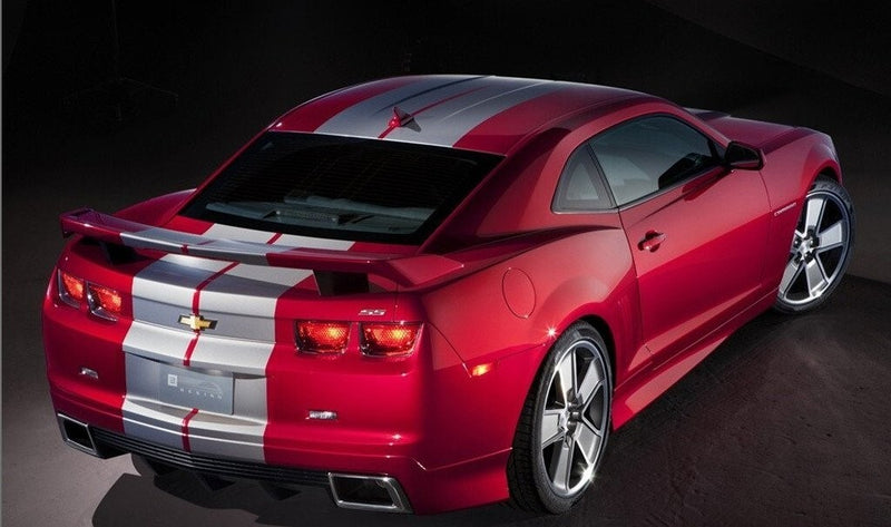 DURAFORCE 10 Inch Vinyl Rally Stripes Racing Stripe Kit Hood Trunk Roof for Chevy Camaro