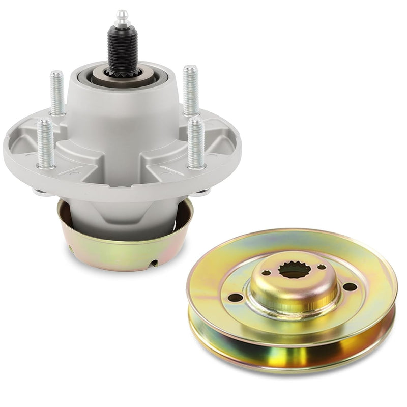 AM124498 Deck Spindle And Pulley For John Deere 48 54 Z425 Z435 Z445 M163464