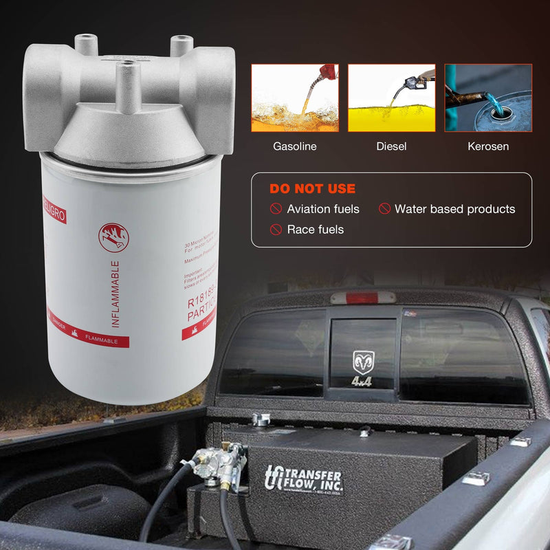 3/4 Transfer Tank Fuel Filter Kit for Mobile and Stationary Diesel Transfer Pump