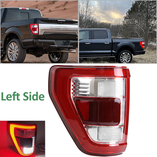 DURAFORCE For Ford F-150 2021 2022 2023 LED Rear Tail Light Lamp w/ Blind Spot Left Side