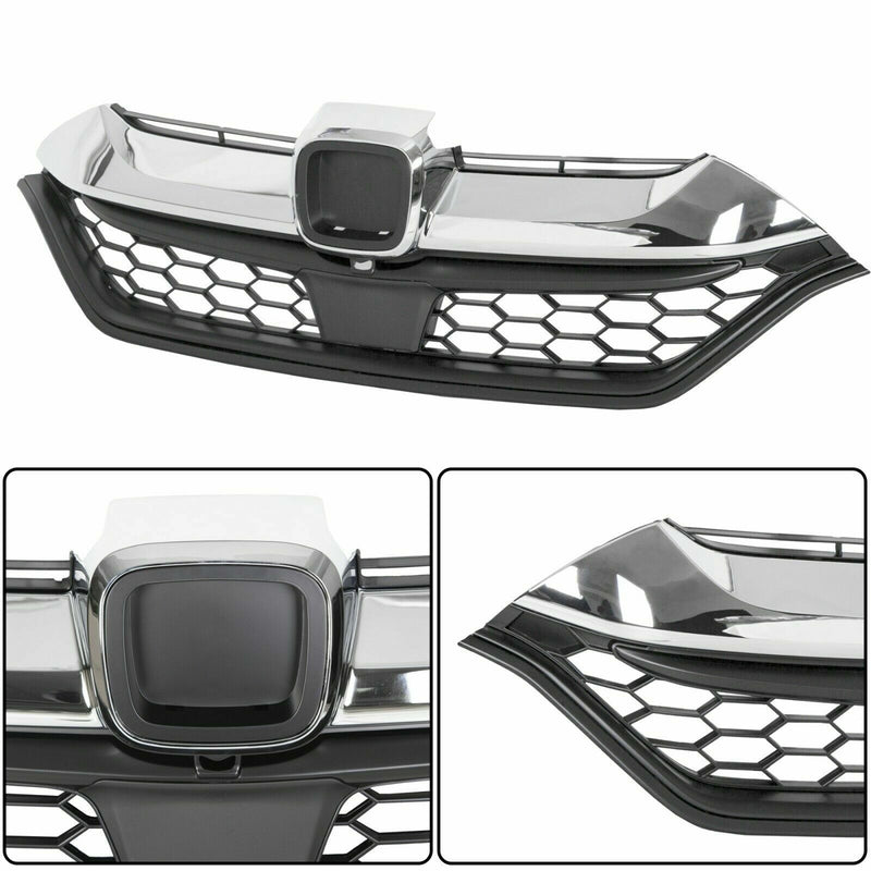 Fit 2017 2018 2019 Honda CRV CR-V Front Bumper Upper Grille Chrome HO1210147C