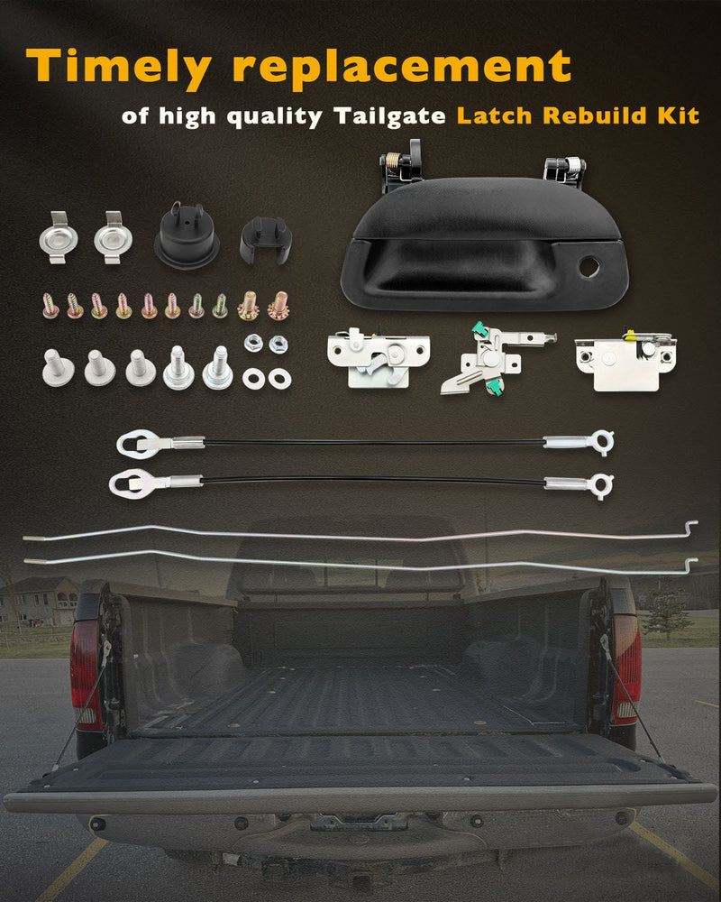 Tailgate Latch Rebuild Kit Bezel For 1997 To 2007 Ford F150 F250 F350 Super Duty