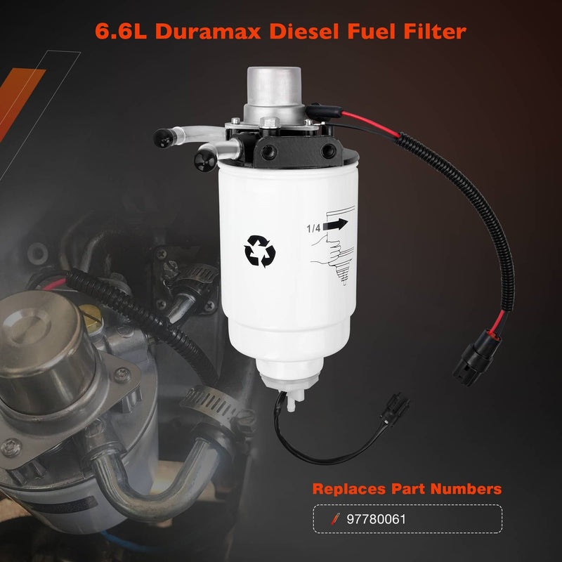 6.6L Duramax LB7 Fuel Filter Housing For GMC Sierra Chevy Silverado 2001 2004