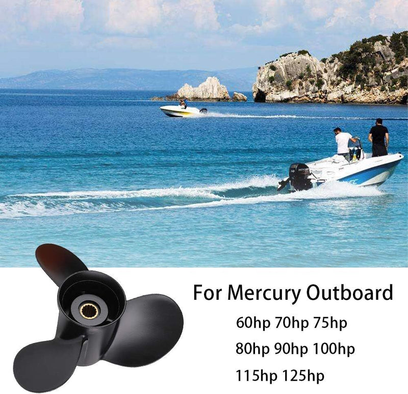 48 77344A45 Boat Propeller 13 1/4x17 for Mercury Outboard Engine 60 75 90 to 125HP
