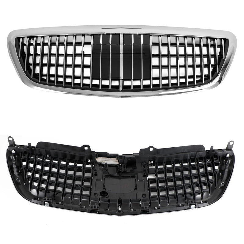 DURAFORCE Fit 2014-2020 Mercedes Benz S-Class W222 S450 Chrome Front Grille MayBach W/ACC