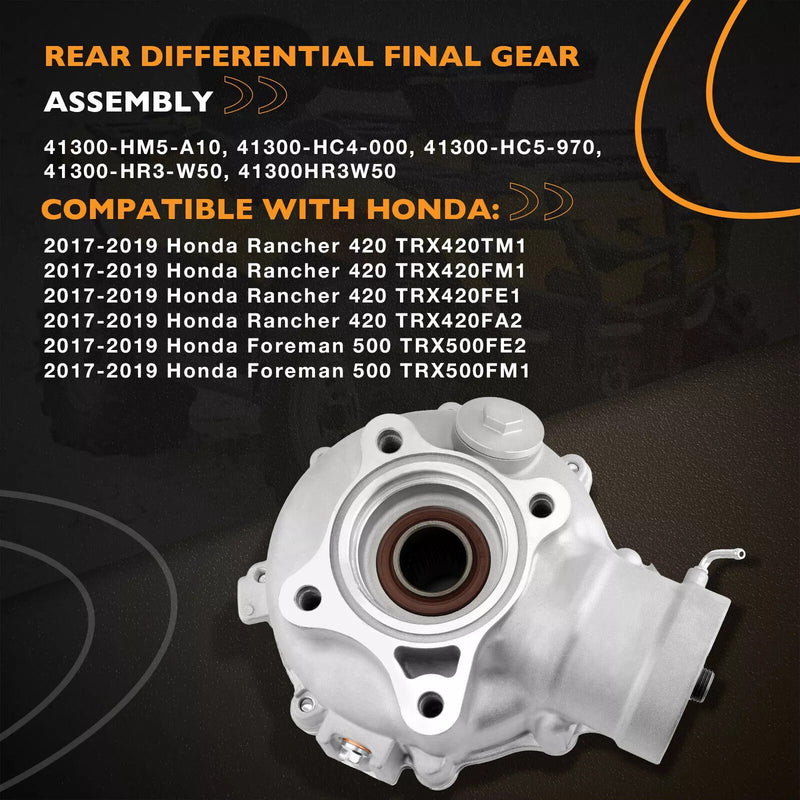 41300 HR3 W50 Rear Differential for Honda Rancher TRX420 Foreman TRX500 17 19