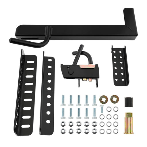 DURAFORCE Mower Trimmer Rack Lockable For WalkBehind StandOn And ZTR Lawn Mower Black