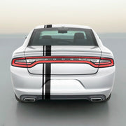 DURAFORCE 6 Inch Offset Vinyl Rally Racing Stripe Kit for Dodge Charger