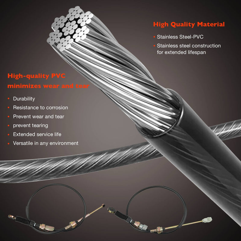 33821-42070 Manual Trans Shift Control Cable for Toyota RAV4 1996-2000 2PK
