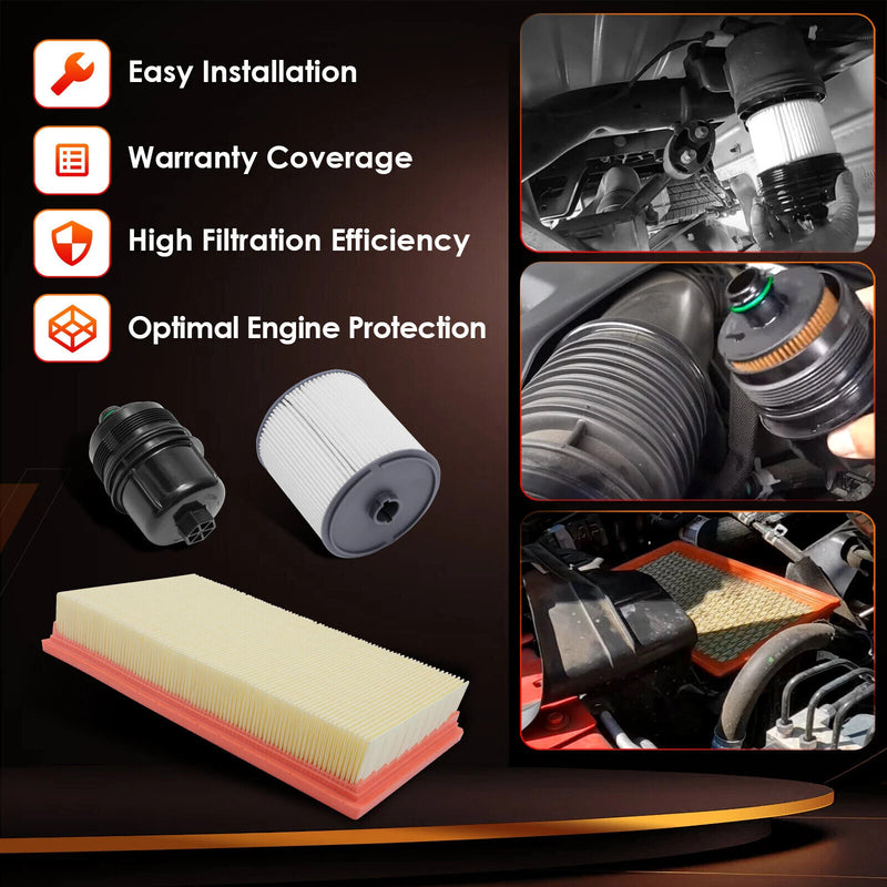 68436631AA Diesel Fuel Air Oil Filters 3.0L for Jeep Wrangler JL Gladiator 20 23