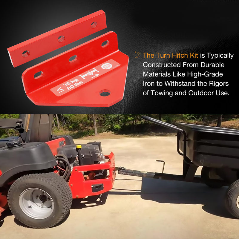 109-9487 Lawnmower Hitch Kit for Exmark Toro Zero Turn Trailer Cart Red
