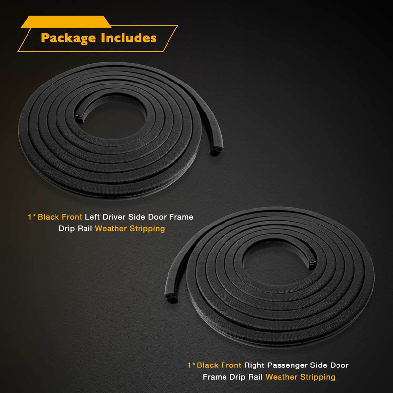 Rubber Door Weatherstrip Seals Set For Chevy GMC Suburban C/K 1500 2500 3500 2X