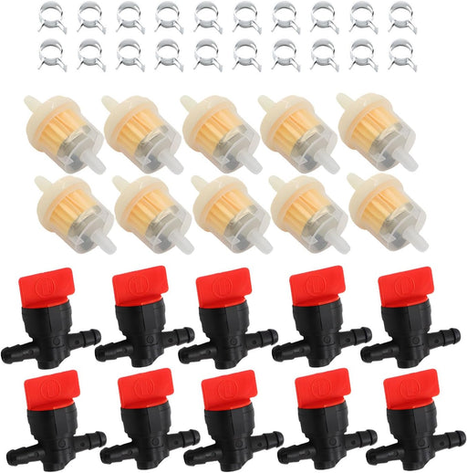 DURAFORCE 1/4" Fuel Filter Shut Off Valve for Mower Generators 697947 494768 698183
